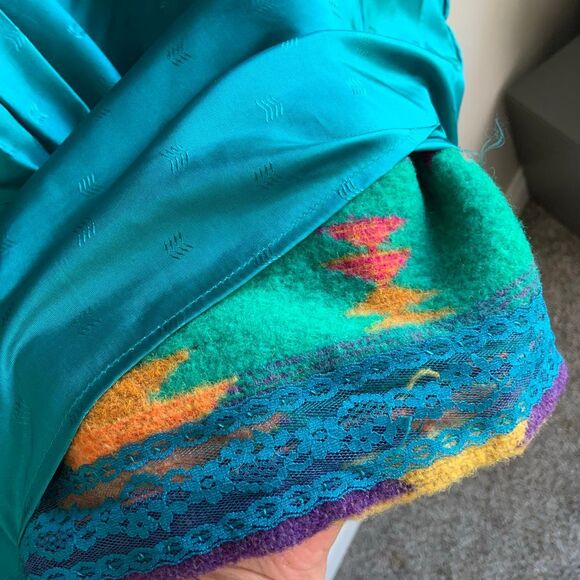 Woven Wool Blanket Coat (Sz XL - 2XL) - Picture 8 of 11